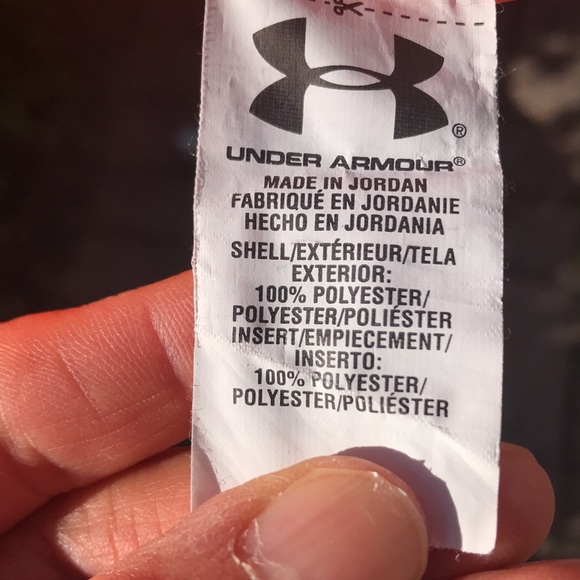 Under Armour  HeatGear Mens Short Sleeve Orange w/ Gray Insert, Medium - Picture 8 of 9